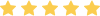 Five star rating icon